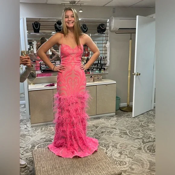 Evening Gown Poshmark Jovani Dress Jovani Dresses Jovani Hot Pink
